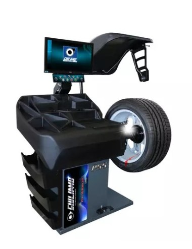!!! PROMO !!! Equilibreuse électronique 3D avec blocage de roue pneumatique, écran vidéo, laser line et LED faisceau lumineux