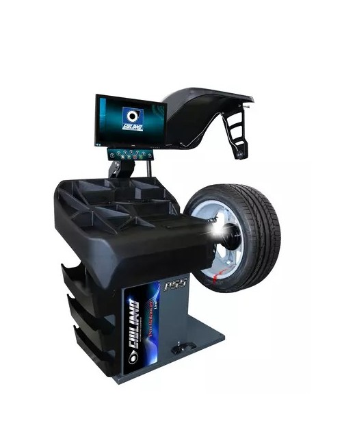 !!! PROMO !!! Elektronische 3D-wielbalansmachine met pneumatische wielblokkering, videoscherm, laserlijn en LED-lichtstraal