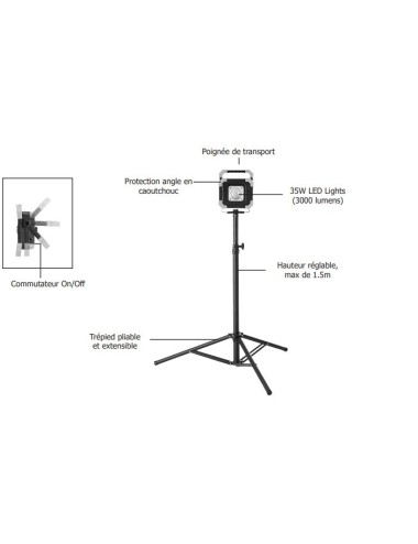 Tripod Lamp 3000L