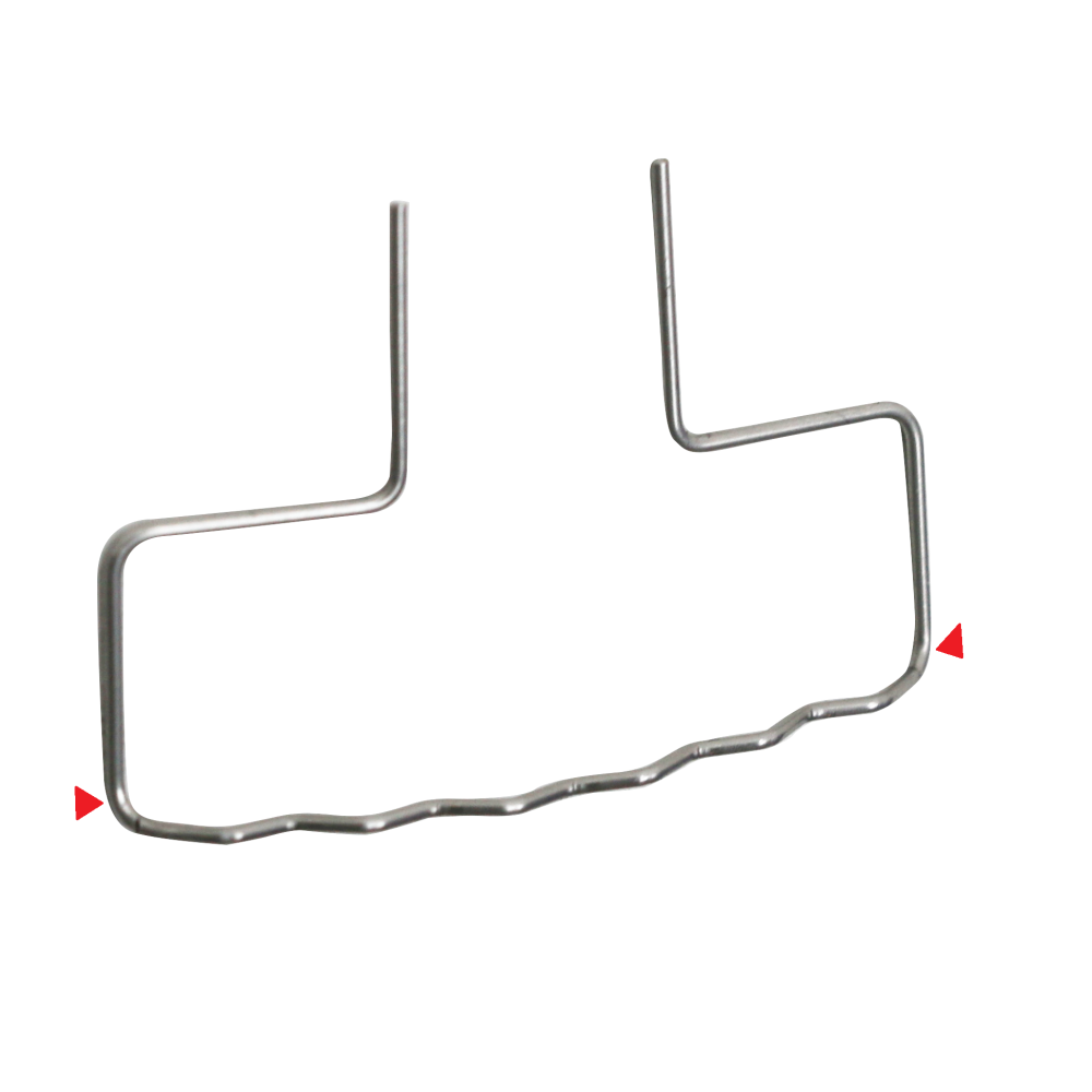 kit 100 pre-cut long squiggle staples mm.0,7