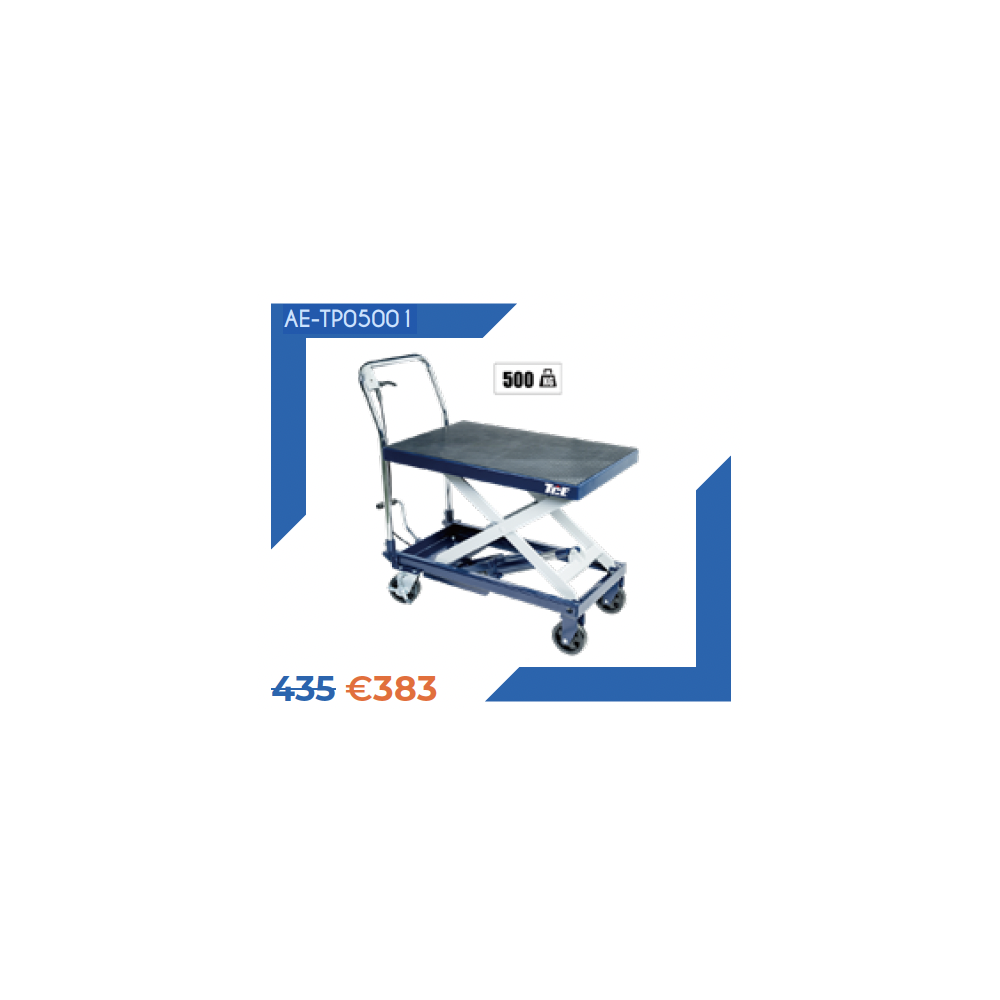 !! Promo !! 500KGS Lift Table (van 28 tot 86 cm)