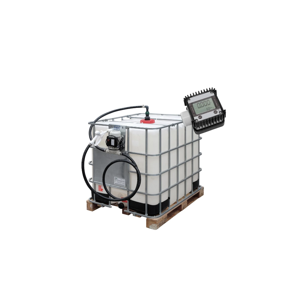1000L IBC distribution kit for AdBlue with electric pump and digital meter