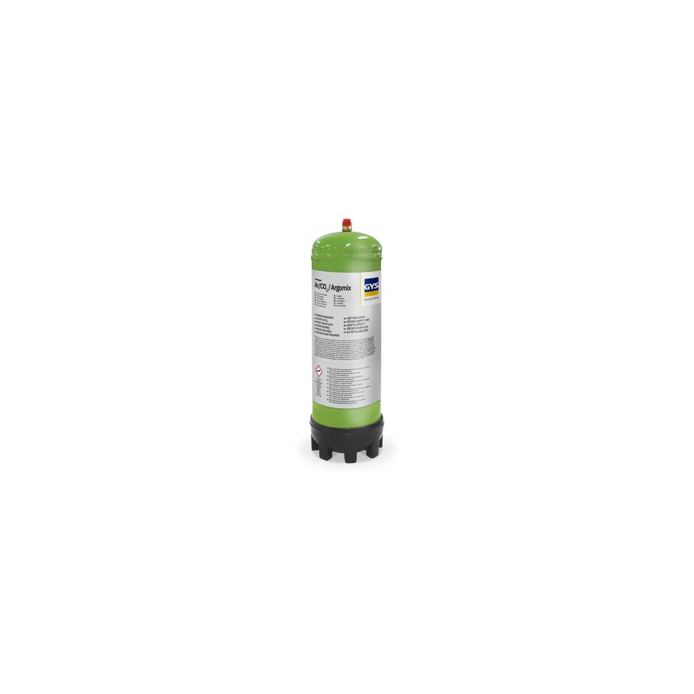 Wegwerpfles - Argon / Co2 - 2,2 Liter
