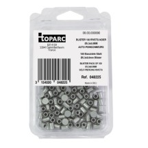 100 Stalen Klinknagels Ø5,3 X 8,0 Mm Zelf-Piercing - Blister
