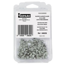 100 Stalen Klinknagels Ø5,3 X 4,0 Mm Zelf-Piercing - Blister
