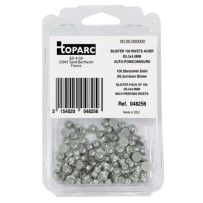 100 Stalen Klinknagels Ø5,3 X 4,0 Mm Zelf-Piercing - Blister