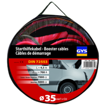 Startkabels 700A (4L / 7L) - 2X4,5M - Ø35 Mm² - Geïsoleerde Klemmen