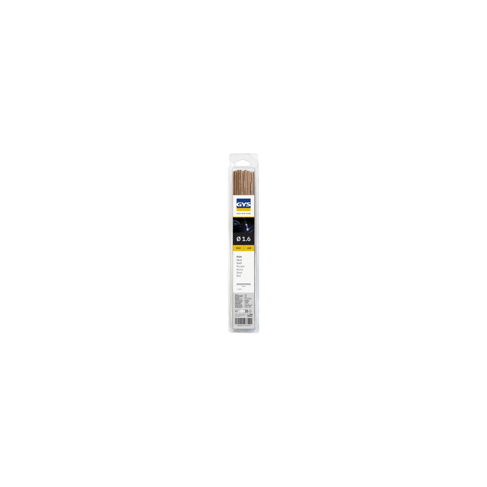 60 Tig Stalen Staven (Sg2) Ø1,6 - 330 Mm - Blister 0,33 Kg