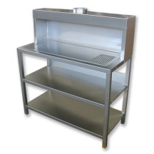 Table en inox d'1m20 