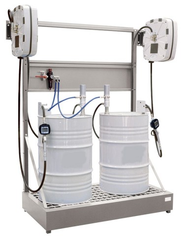 Voor 2 Producten Op Opvangtank Voor 2 Trommels