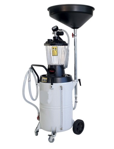 Op Wielen Gemonteerde Aftap-/Afzuiginstallatie Voor Afgewerkte Olie, Tank Van 90 Liter