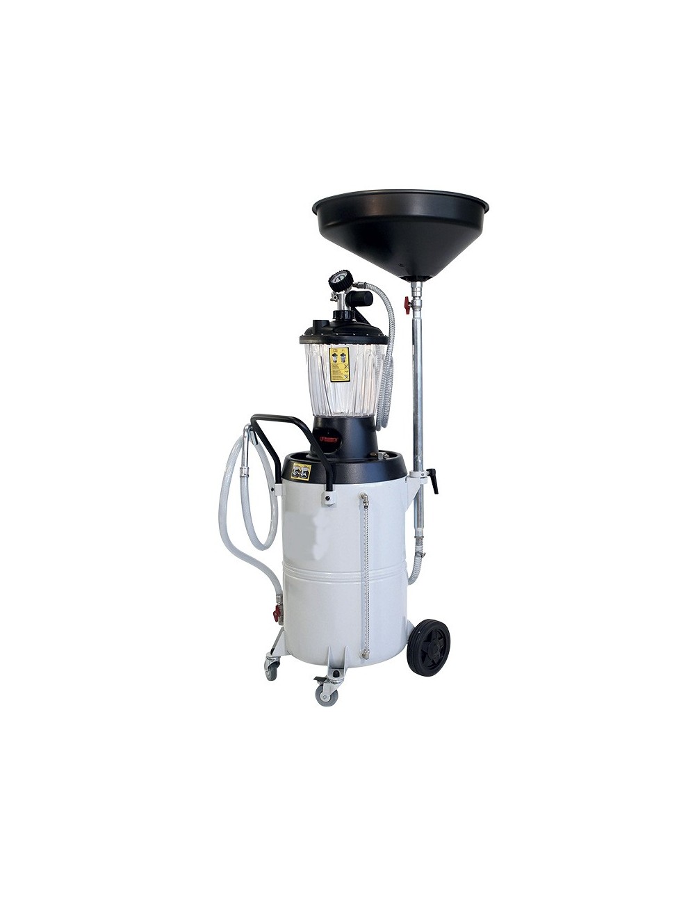 Op Wielen Gemonteerde Aftap-/Afzuiginstallatie Voor Afgewerkte Olie, Tank Van 90 Liter