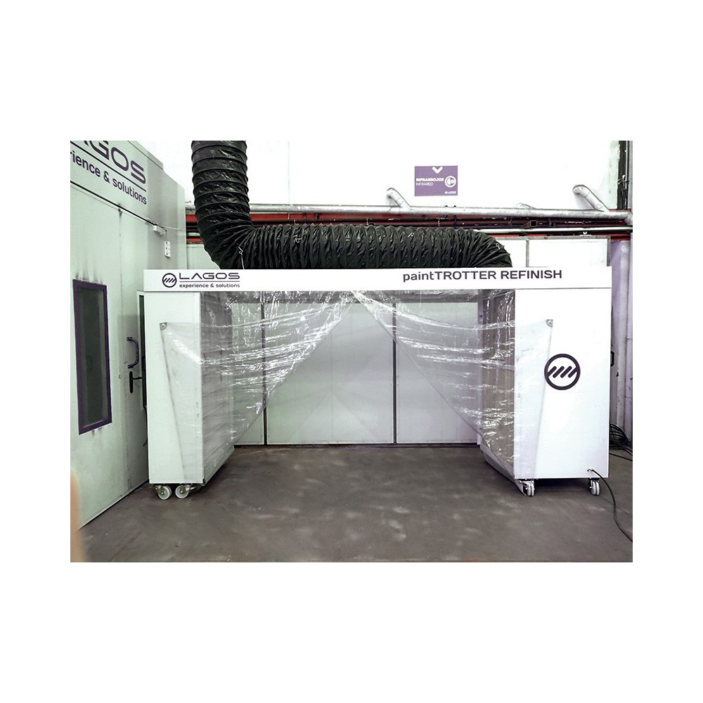 Mobiele Spuitcabine Met Externe Afvoer, 2,2 Kw, 4.300 X 1100 X 2160