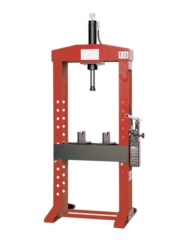 Hydraulische Werkplaatspers 10T, Met Handmatige Pomp, 2 Snelheden